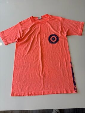 Men’s Small Ocean Pacific Neon Coral Graphic Tee